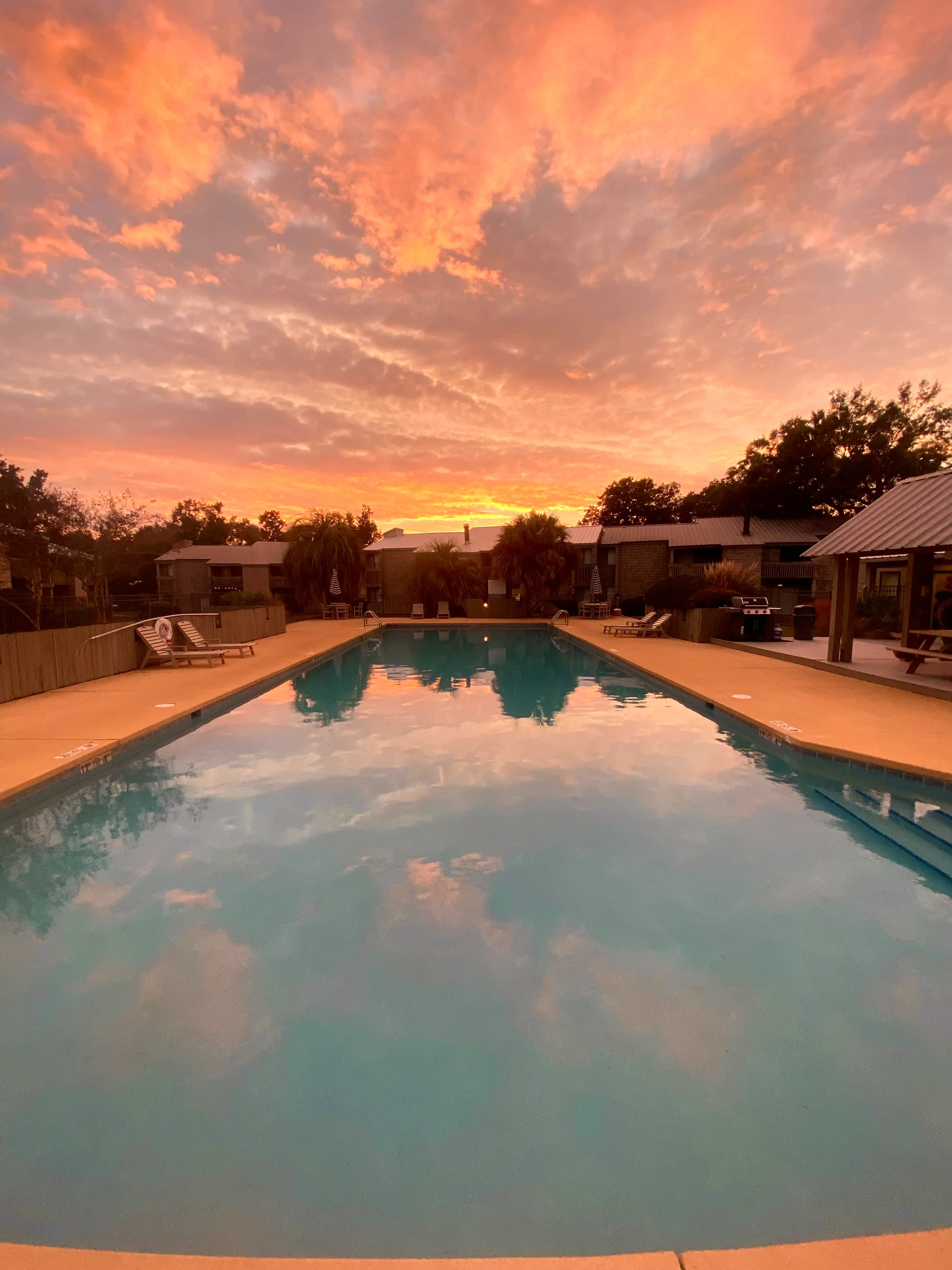 Pool at Sunset