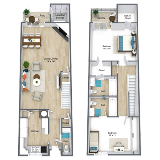 Jubilee Townhome Floor Plan